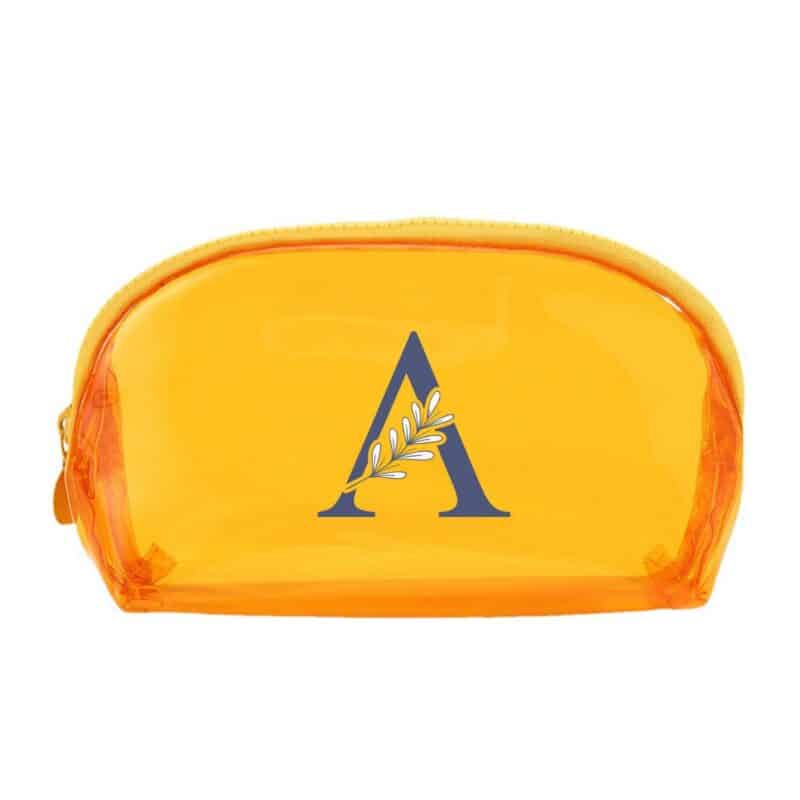 Custom Transparent PVC Toiletry Bag with Zippered Closure - 2
