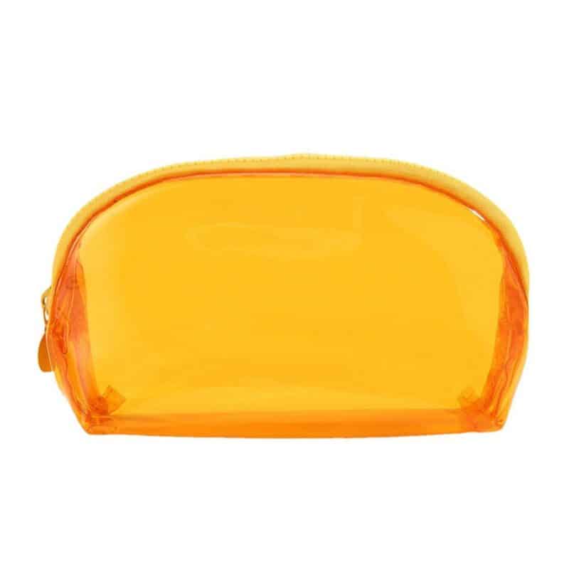 Custom Transparent PVC Toiletry Bag with Zippered Closure - 3