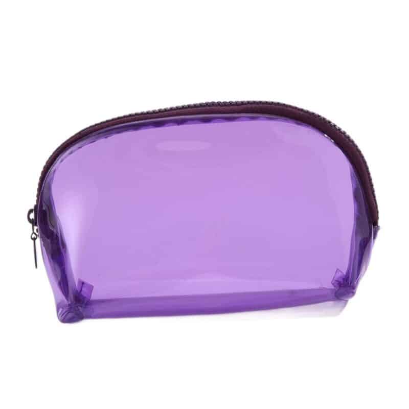Custom Transparent PVC Toiletry Bag with Zippered Closure - 7