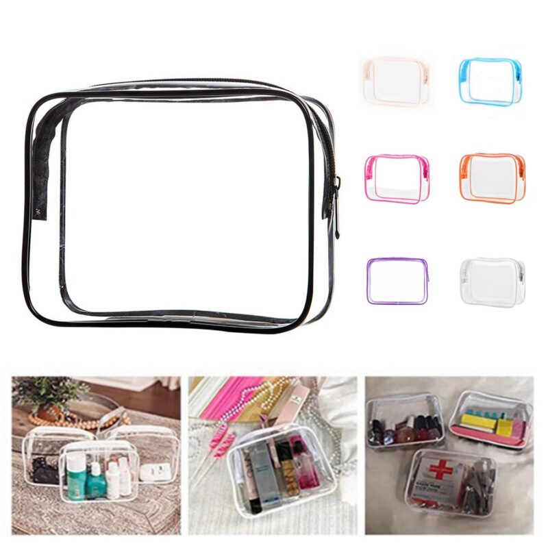 Custom Transparent PVC Waterproof Travel Toiletry Bag - 1