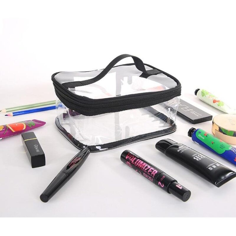 Custom Transparent Travel Storage Pouch Toiletry Bag (Small)