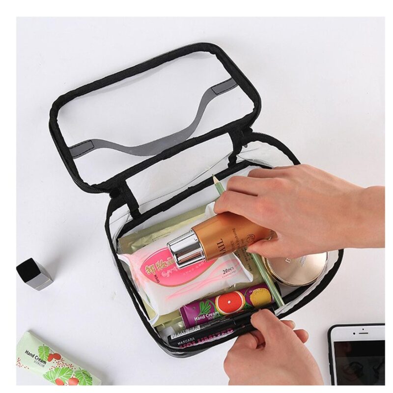 Custom Transparent Travel Storage Pouch Toiletry Bag (Small) - 3