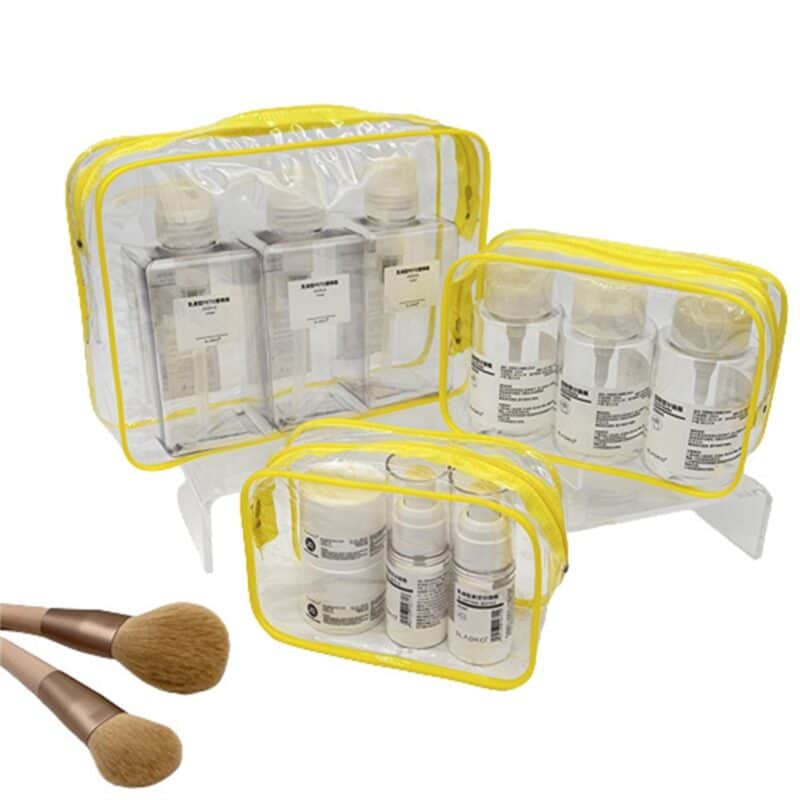 Custom Transparent Waterproof Cosmetic Toiletry Bag - 1