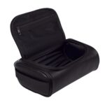 Custom Travel Dopp Kit with Carry Handle Leather Mens - 1