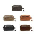Custom Travel Genuine Leather Toiletry Bag With Handle - 1