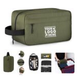 Custom Travel Hanging Dopp Kit Men Water Resistant Shaving Toiletry Bag - 2