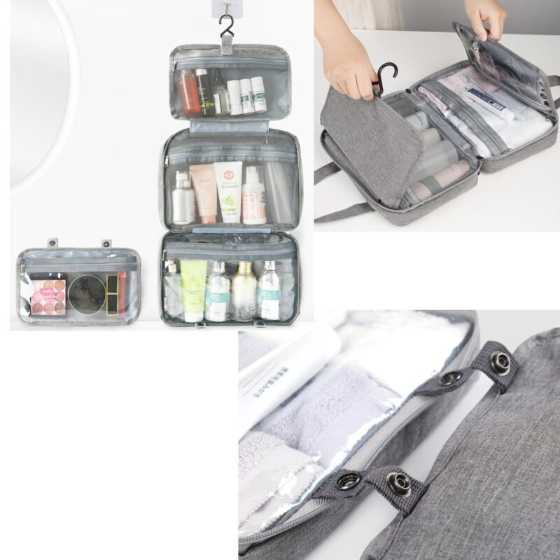 Custom Travel Hanging Foldable Toiletry Bag - 1