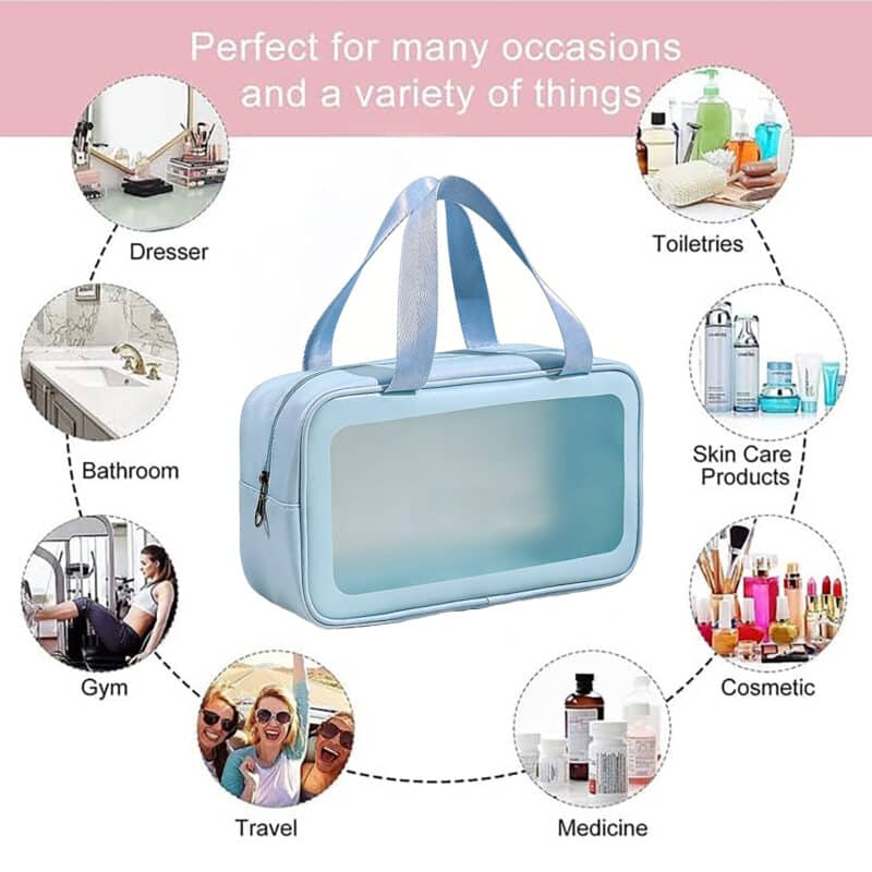 Custom Travel PVC Clear Toiletry Bag - 2