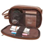 Custom Travel Shaving Dopp Kit Leather Toiletry Bag for Men - 3
