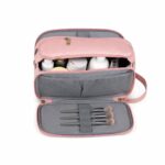 Custom Travel Shaving Dopp Kit PU Leather Wet Dry Bag - 6