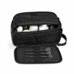Custom Travel Shaving Dopp Kit PU Leather Wet Dry Bag - 8