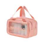 Custom Travel Toiletry Bag Matte Translucent with Handy Handle - 2