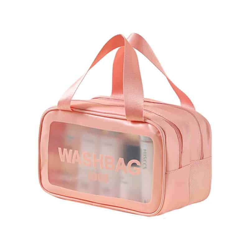 Custom Travel Toiletry Bag Matte Translucent with Handy Handle - 2