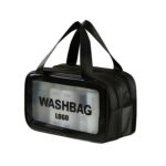 Custom Travel Toiletry Bag Matte Translucent with Handy Handle - 3