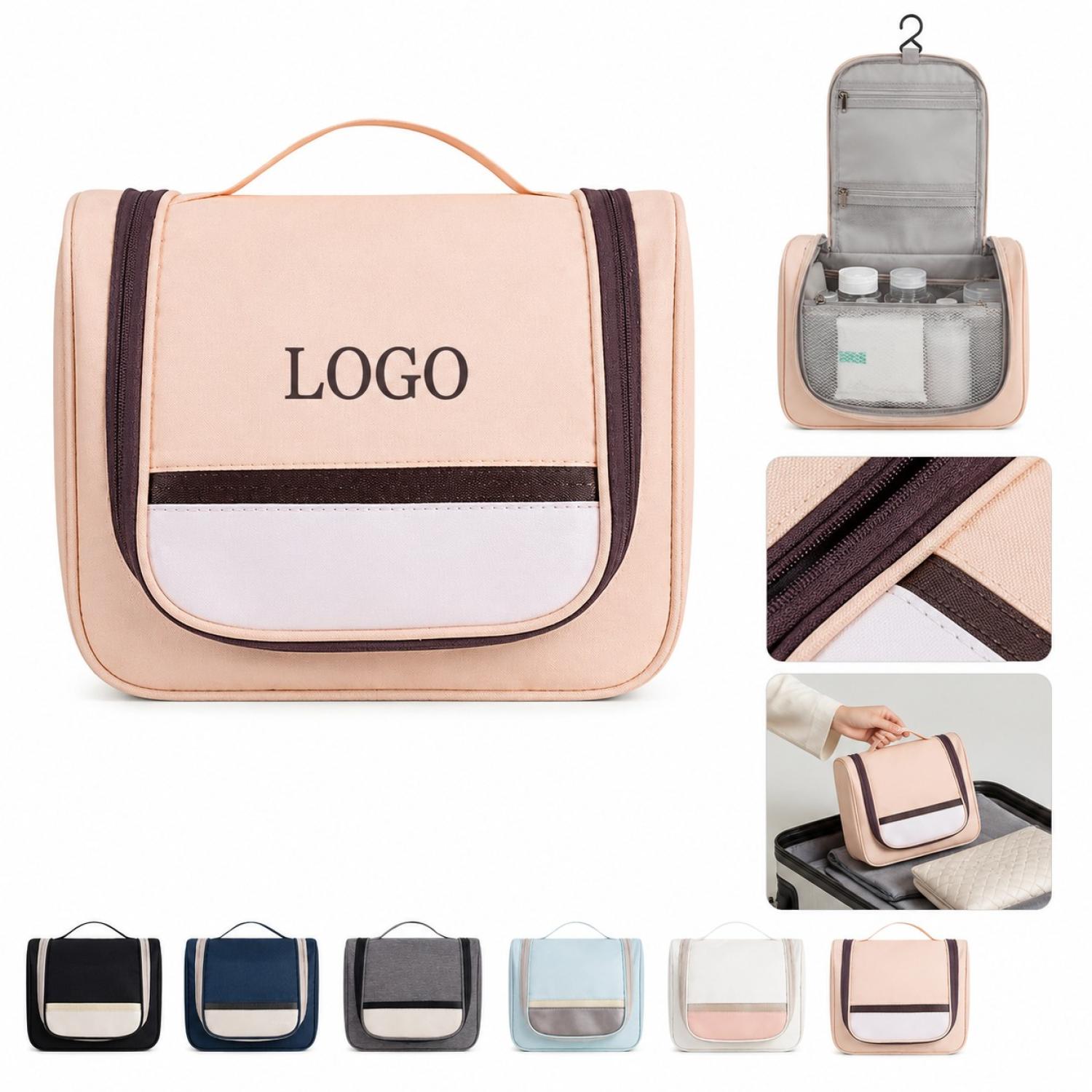 Custom Travel Toiletry Bag With Hooks