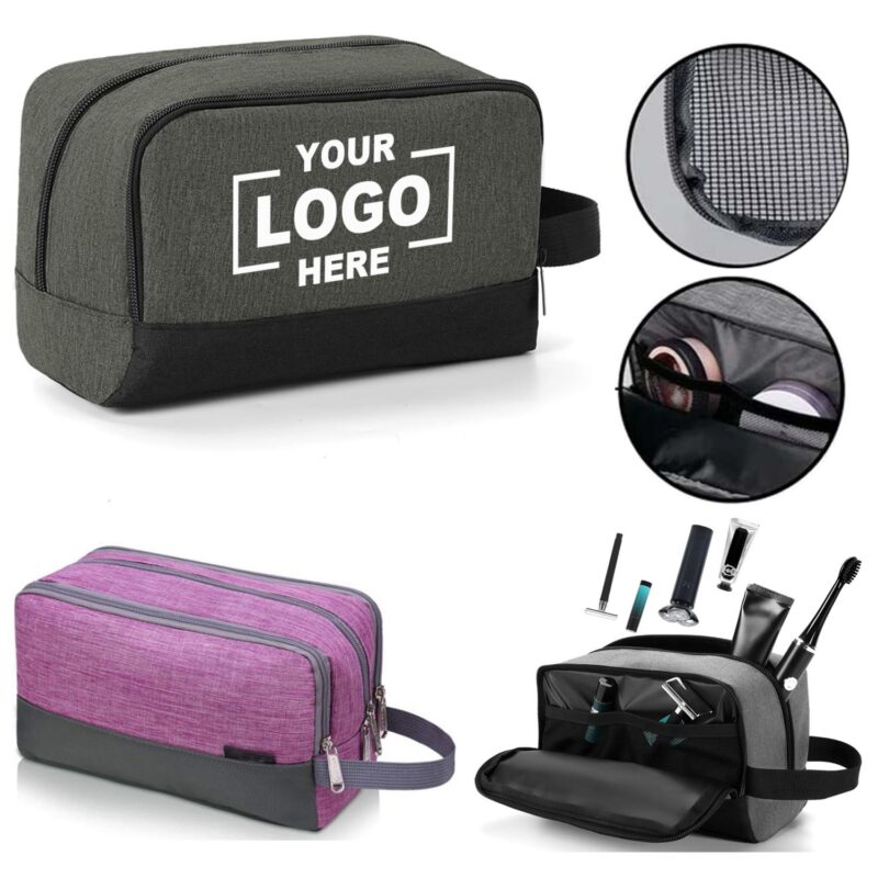 Custom Travel Toiletry Bag for Men Hanging Dopp Kit Shaving Bag Toiletries Organizer for Traveling