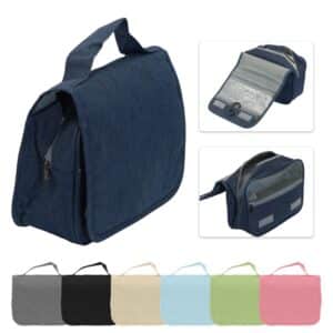 Custom Travel Toiletry Bag with Hanging Hook - 1