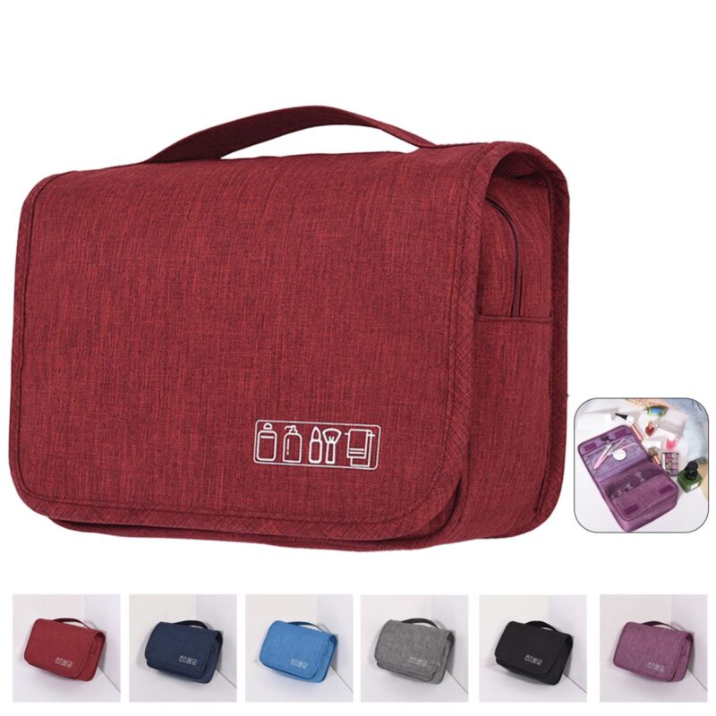 Custom Travel Toiletry Bag with Hook - 1