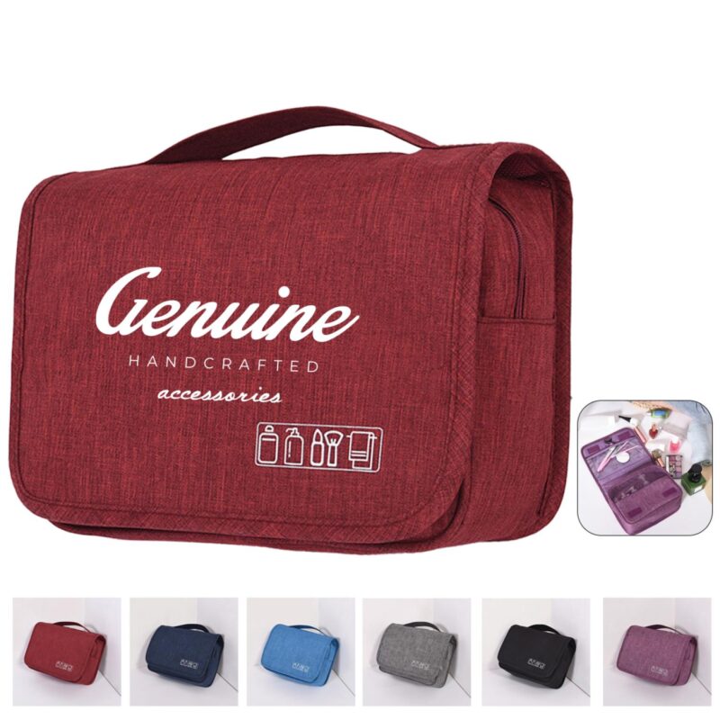 Custom Travel Toiletry Bag with Hook
