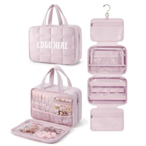 Custom Travel Toiletry Bag with Jewelry Organizer