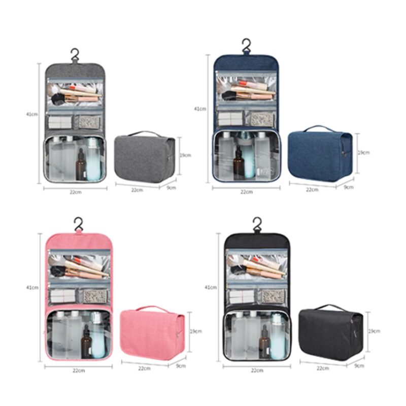 Custom Travel Toiletry Kit Organizer with Waterproof Pocket - 2