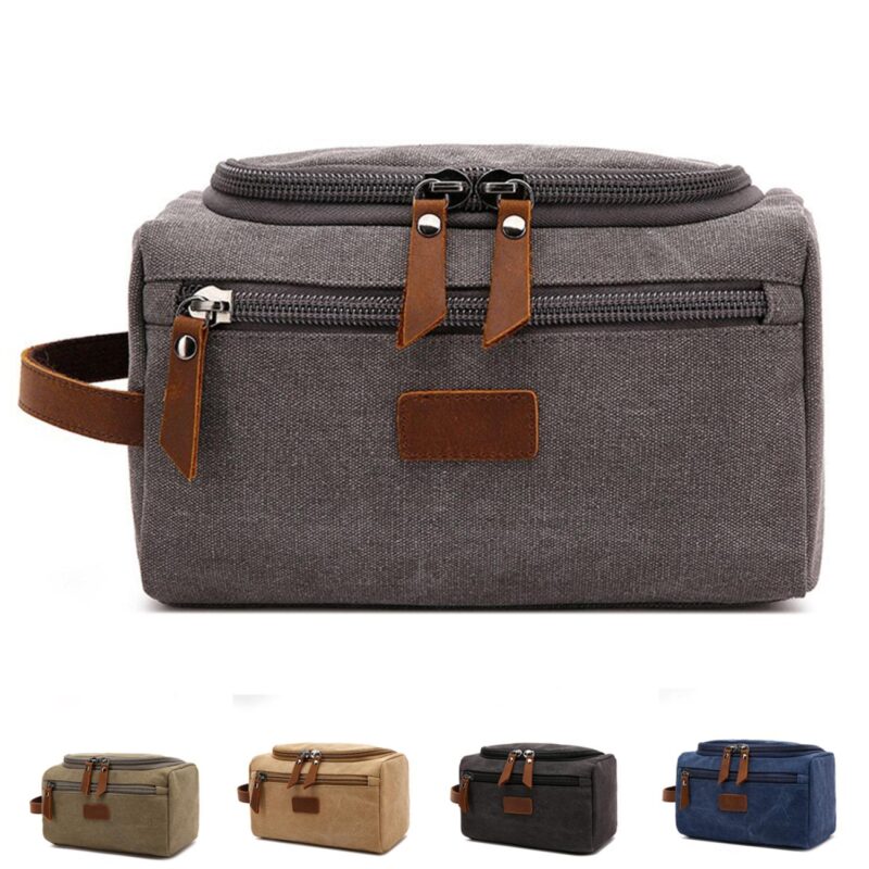 Custom Traveler's Essential Canvas Toiletry Bag - 1