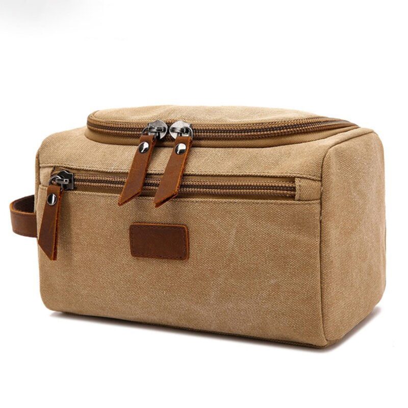 Custom Traveler's Essential Canvas Toiletry Bag - 5