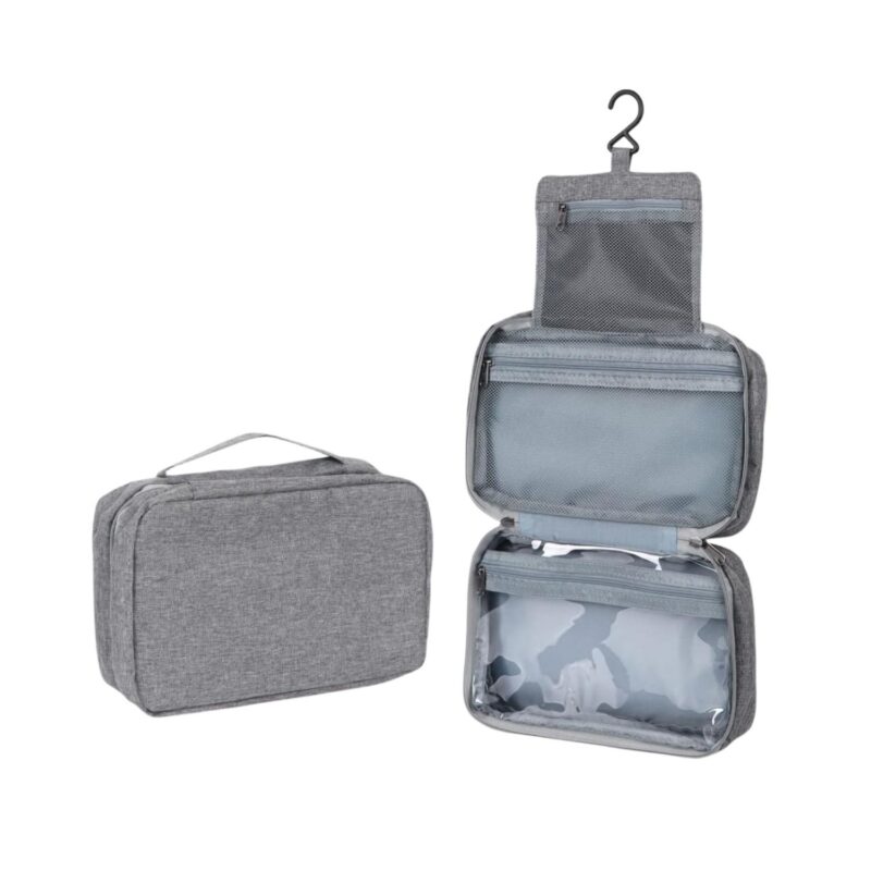 Custom Tri-Fold Hanging Toiletry Bag - 5