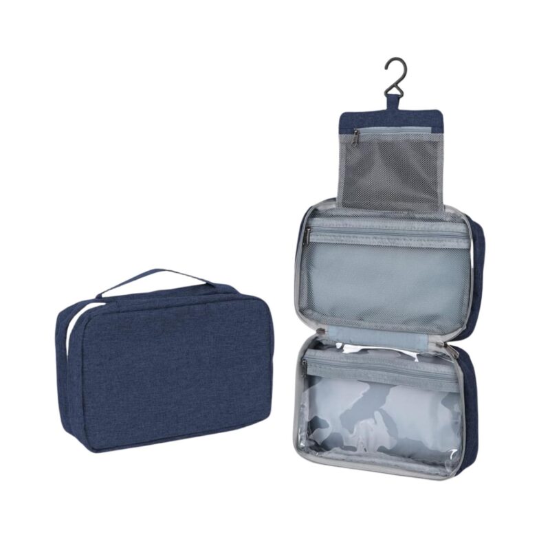 Custom Tri-Fold Hanging Toiletry Bag - 6