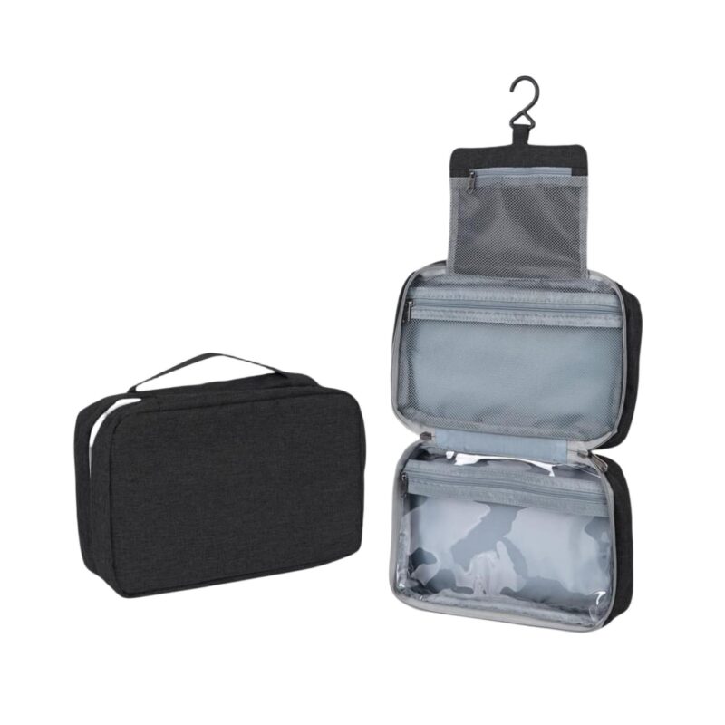 Custom Tri-Fold Hanging Toiletry Bag - 8