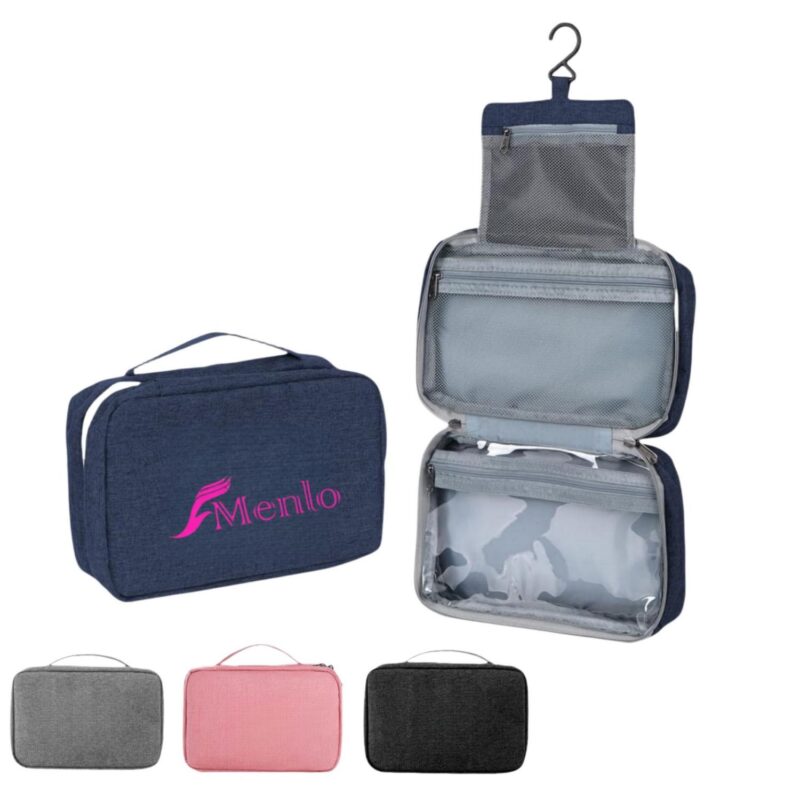 Custom Tri-Fold Hanging Toiletry Bag