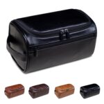 Custom Unisex Leather Toiletry Bag - 1