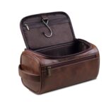 Custom Unisex Leather Toiletry Bag - 7
