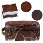 Custom Unisex Leather Toiletry Bag - 8