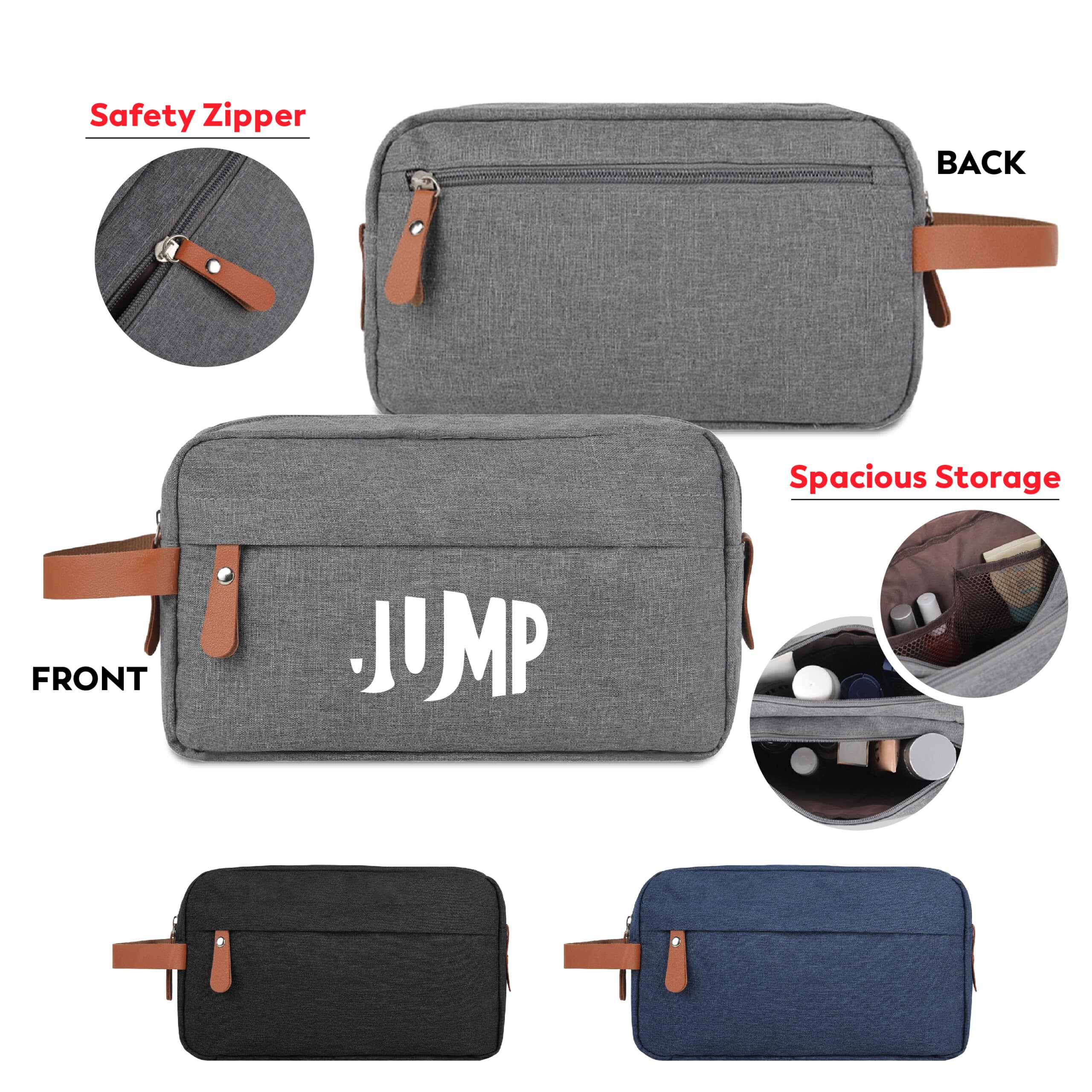 Custom Urban Heather Toiletry Bag