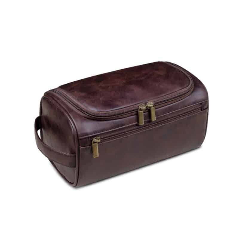 Custom Vagan Leather Organized Travel Toiletry Bag - 3