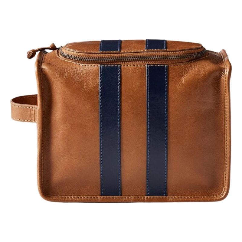 Varsity-Leather-Toiletry-Bag-WNG-4580-1 Custom Varsity Leather Toiletry Bag - 1