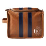 Custom Varsity Leather Toiletry Bag - 2