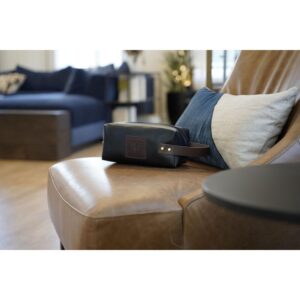 Custom Vegan Leather Dopp Kit with Patch
