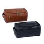 Custom Vegan Leather Hanging Toiletry Bag - 1