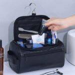 Custom Vegan Leather Hanging Toiletry Bag - 2