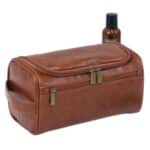 Custom Vegan Leather Hanging Toiletry Bag - 3