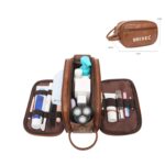 Custom Vegan Leather Travel Shaving Dopp Kit