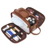 Custom Vegan Leather Travel Shaving Dopp Kit - 3