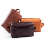 Custom Vegan Leather Travel Toiletry Dopp Kit - 1