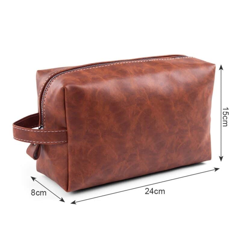 Custom Vegan Leather Travel Toiletry Dopp Kit - 2