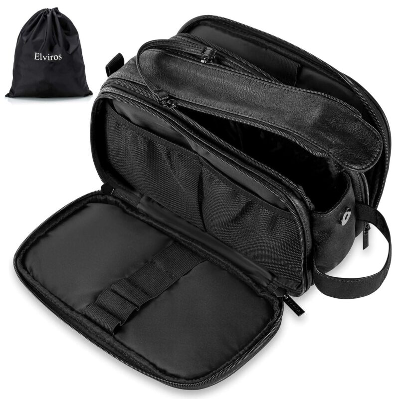 Large Travel Shaving Dopp Kit Water-resistant Bathroom Toiletries Organizer