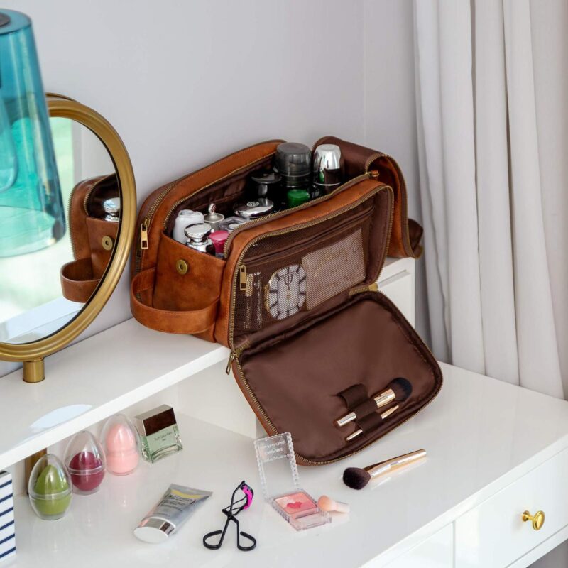 Large Travel Shaving Dopp Kit Water-resistant Bathroom Toiletries Organizer - 3