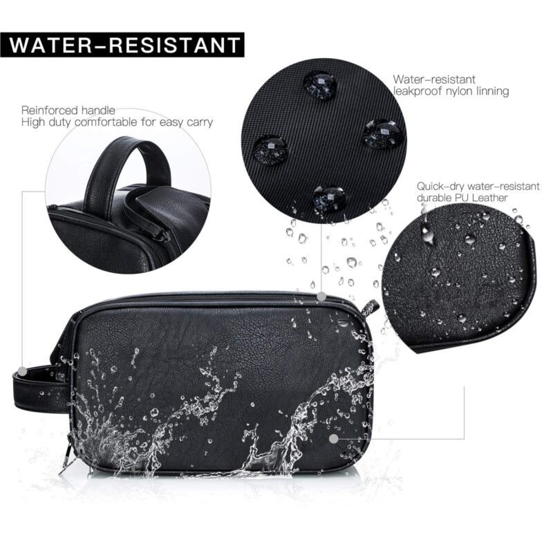 Large Travel Shaving Dopp Kit Water-resistant Bathroom Toiletries Organizer - 4