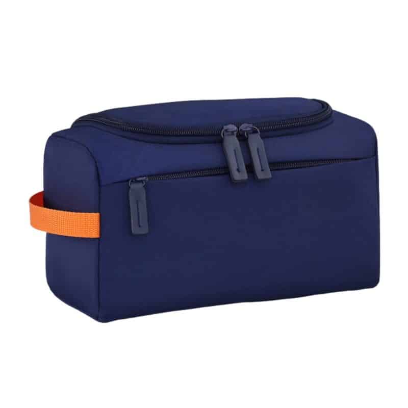 Custom Voyager 9.25" Water-Resistant Polyester Toiletry Bag with Side Handle - 1